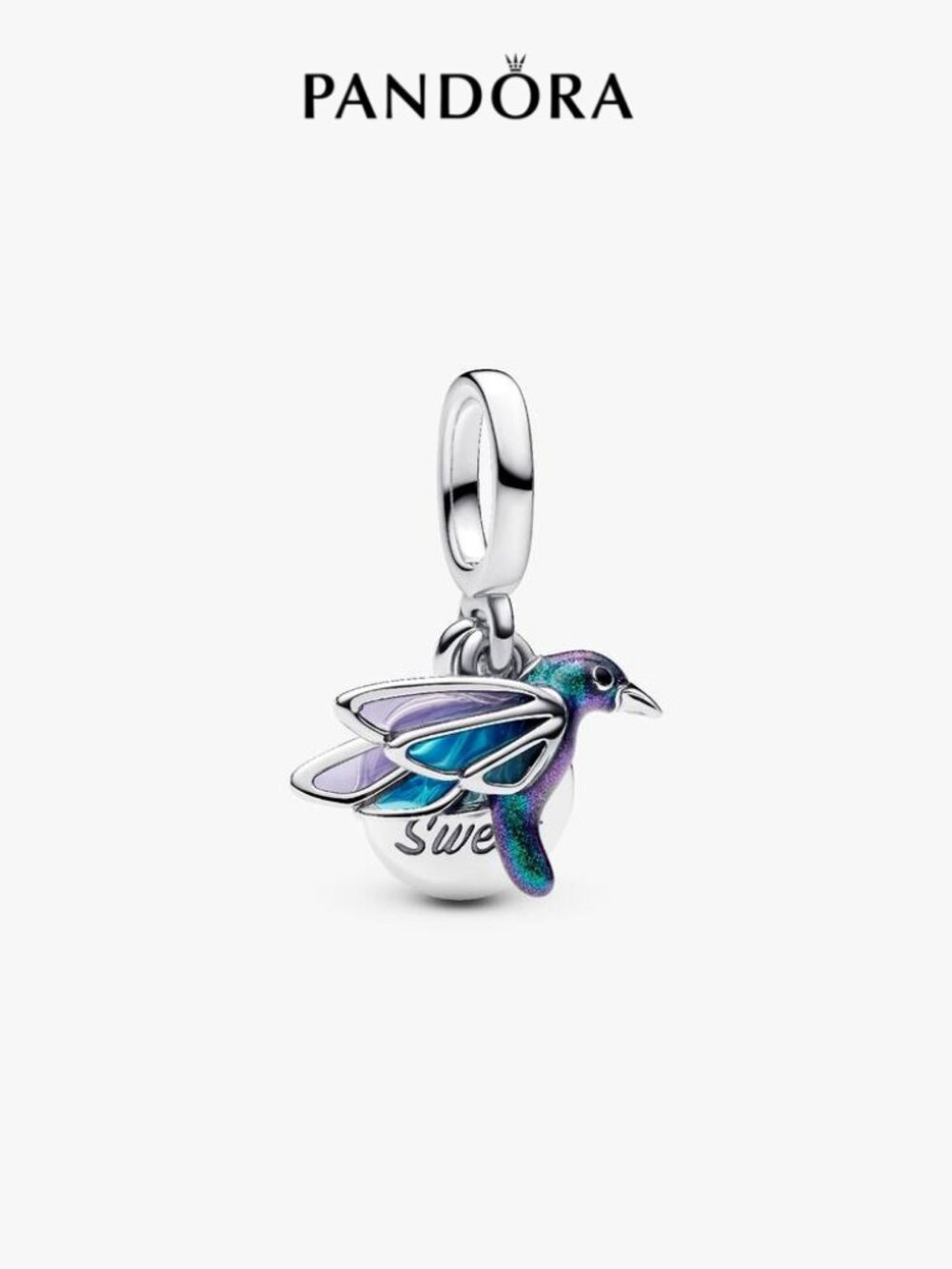 Pandora  Hummingbird Double Dangle Charm